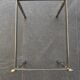 Vintage coffee table in chrome metal and smoked glass
