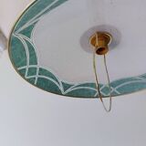 Suspension rises and falls vintage Italian glass