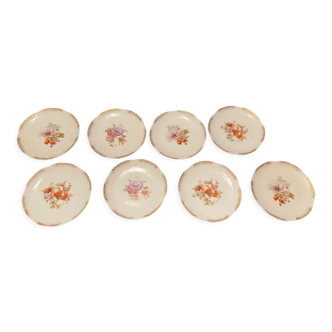 Set of 8 dessert plates 1960 Limoges