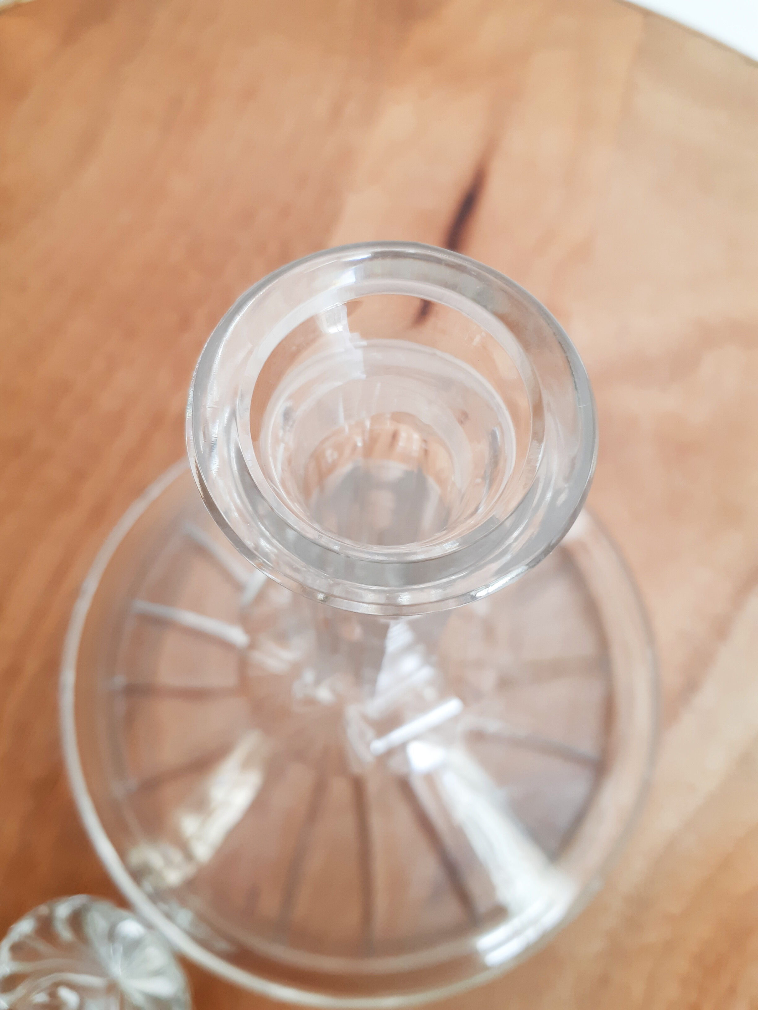 Decanter decanter wine, crystal, vintage French, 60s