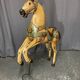Old wooden carousel horse 1900