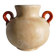 Art Deco Ceramic Beige Vase with Red Handles by Anna-Lisa Thomson, Upsala Ekeby