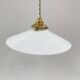Vintage white opaline pendant light