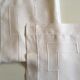 Pair of pillowcases old modernist in linen thread embroidered