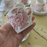 Vintage Coffee Set - 6 Cups and 6 Saucers - Crown Devon Brand