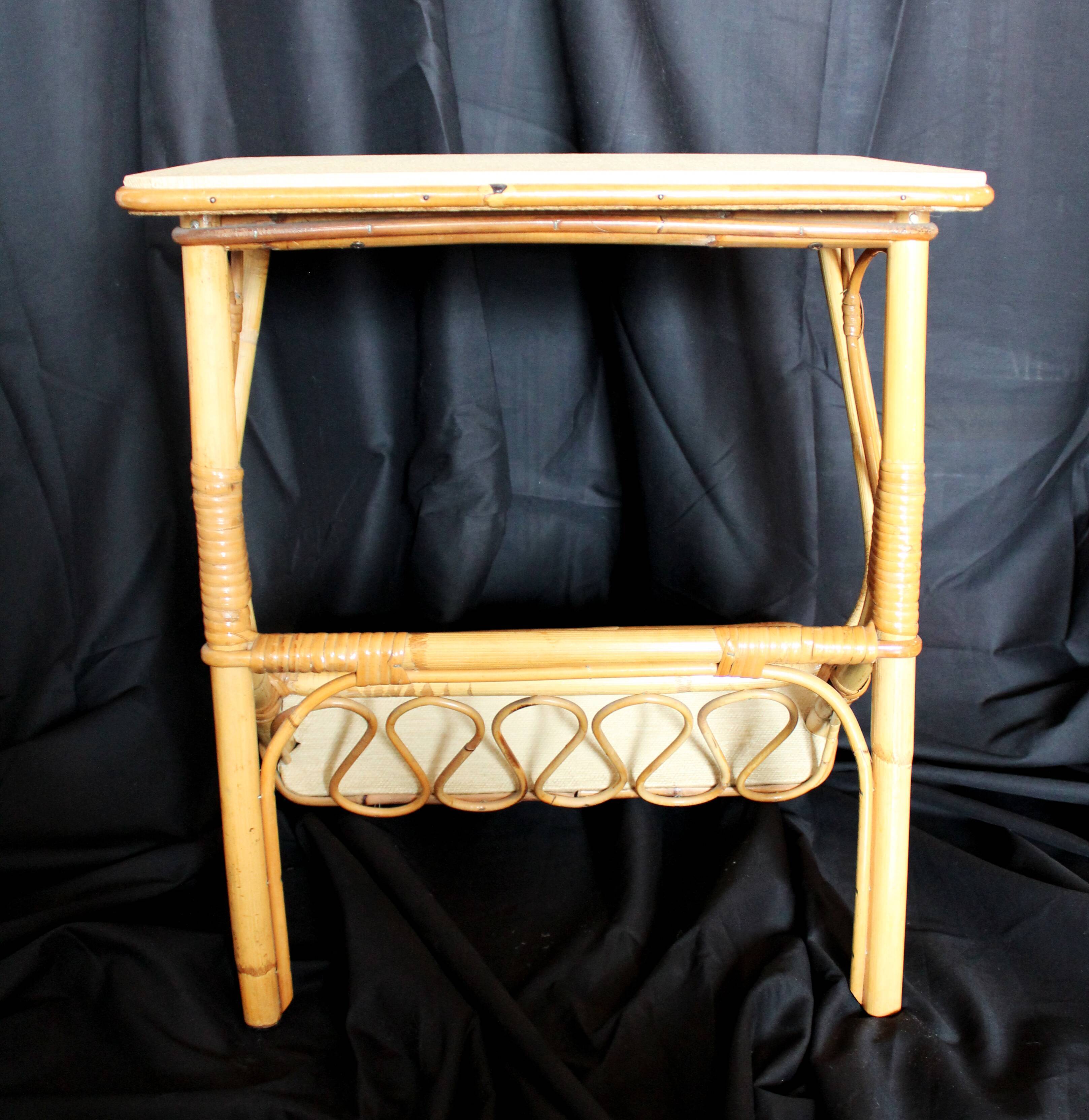 Rattan coffee table