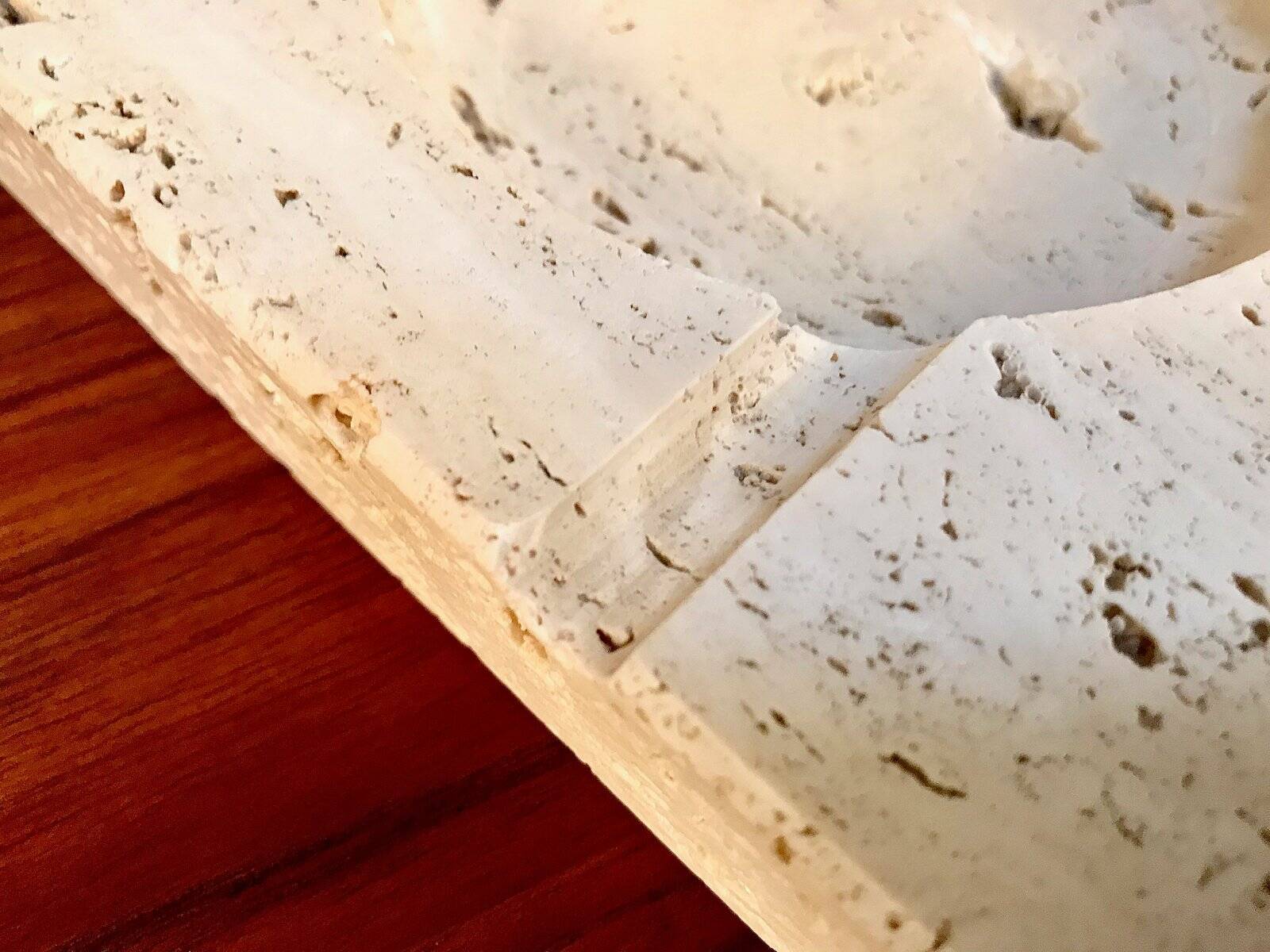 Brutalist ashtray by Fratelli Mannelli for Travertino di Rapolano, 1970s