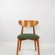 Scandinavian dining chairs 4 royal green velvet