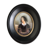 Miniature Napoléon III sur ivoire