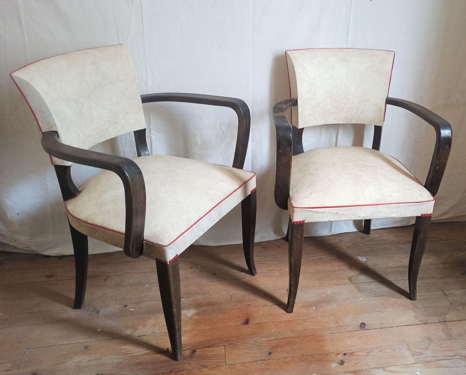 Lot of 2 chairs bridge 50s