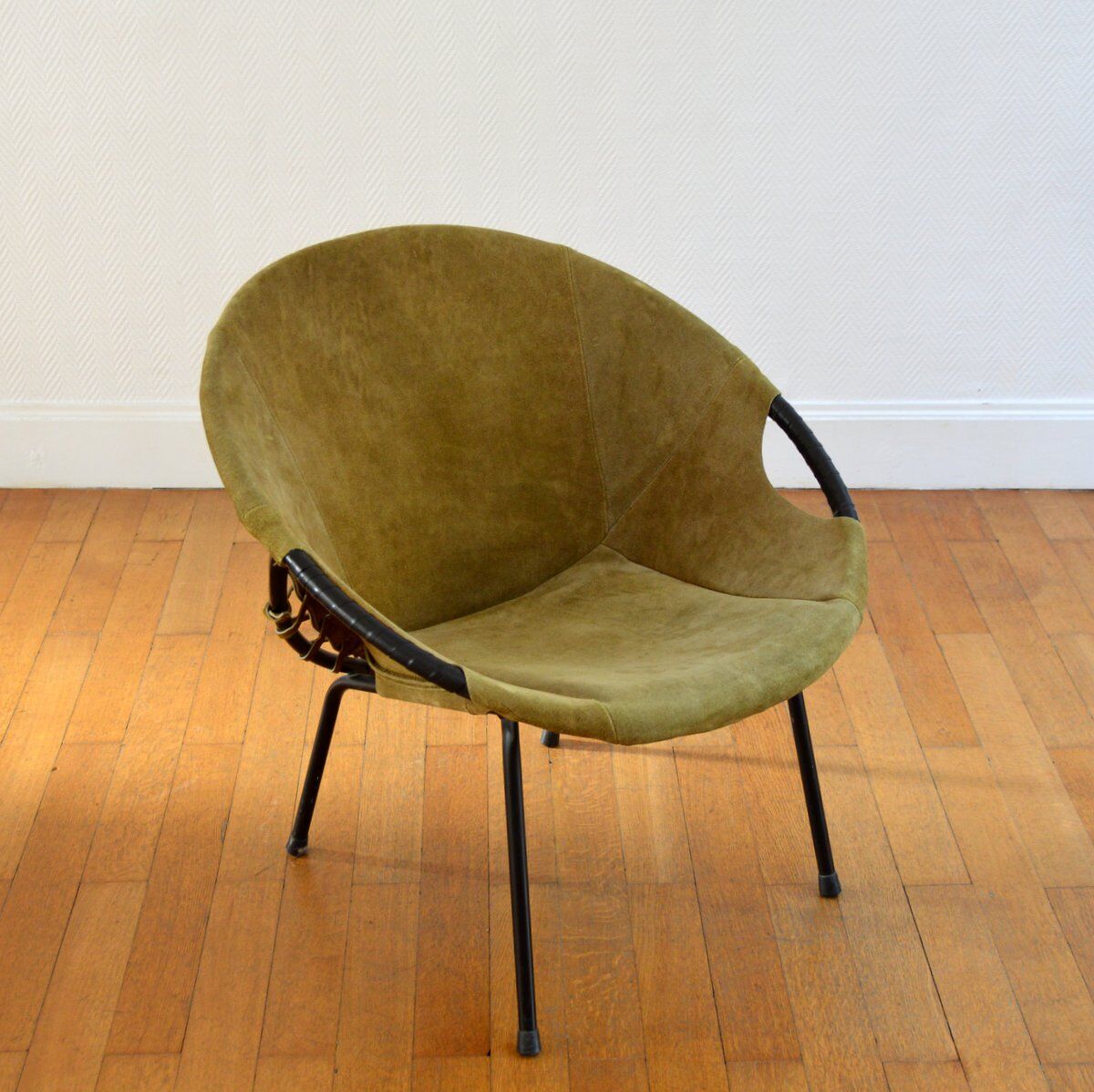 Circle armchair by Lusch Erzeugnis 1960 vintage