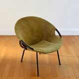 Circle armchair by Lusch Erzeugnis 1960 vintage