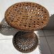 Tamtam type stool in rattan and canework