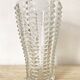 Grand Vase vintage en verre moulé 30 cm