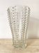 Large vintage molded glass vase 30 cm