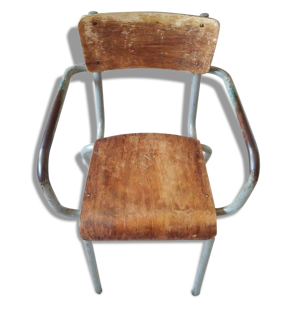 chaise d'écolier vintage