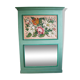Trumeau vert amande et fleurs