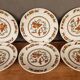 6 assiettes plates syracuse sarreguemines décor fleurs