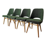 Dining Chairs by Radomir Hoffman for Ton, 1950s, Set of 4