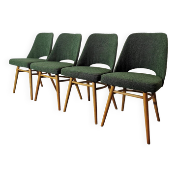 Dining Chairs by Radomir Hoffman for Ton, 1950s, Set of 4