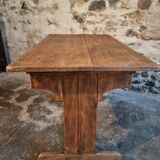 Antique trestle table in oak – France early 20th century – 110 cm