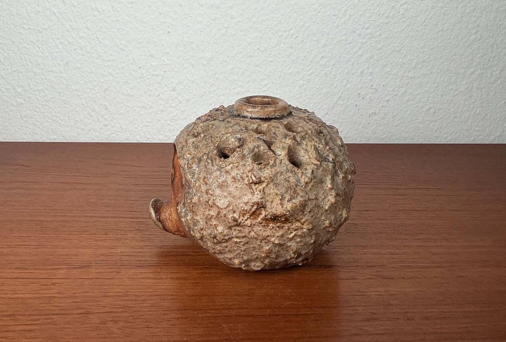 Mid-Century Modern Danish Studio Pottery Hedgehog Candleholder from Sejer Keramik, 1960s
