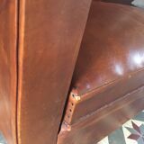 Leather club sofa 30s