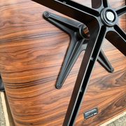 Vitra Eames Lounge chair XL + Ottoman, Zwart leder & Santos Palissander