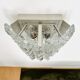 Set of 2 Austrian Ice Glass Wall Lamps by J.T. Kalmar