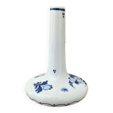 Petit vase / flacon de larmes en Delft bleu
