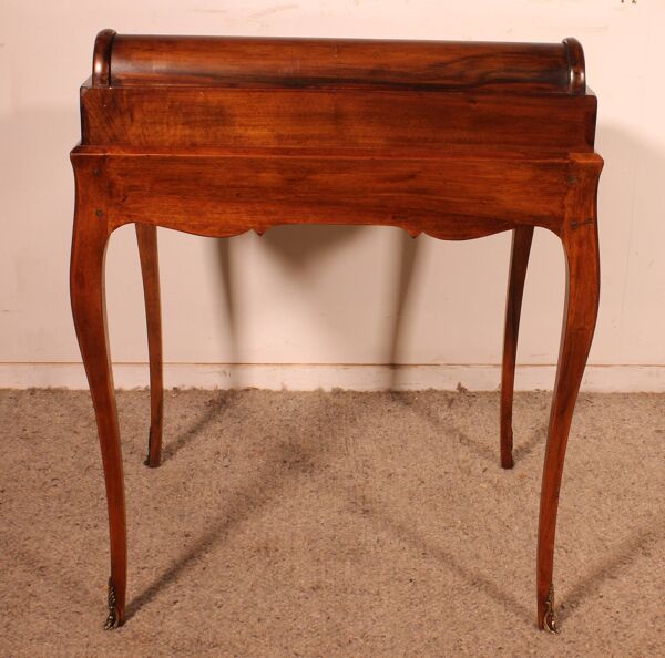 bureau / table à jeux en noyer d'époque napoléon III