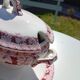 Antique sauce boat from the late 19th century, ironstone.