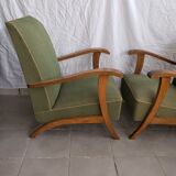 Pair of vintage armchairs 50s
