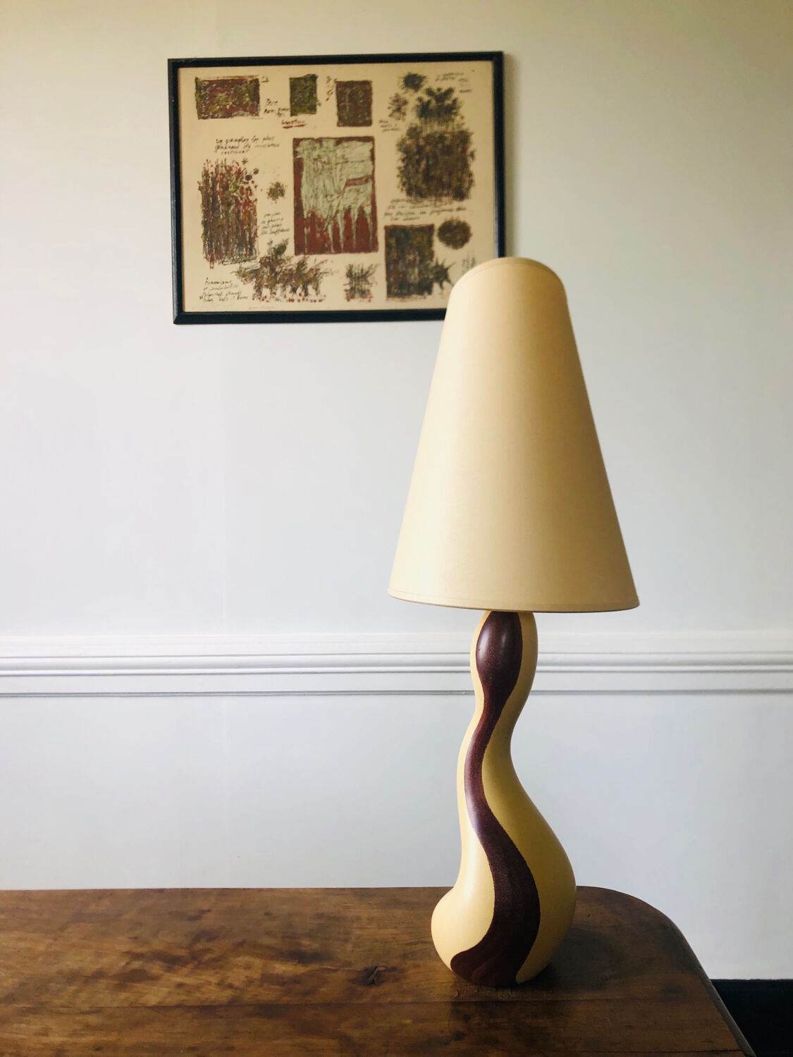 Ceramic lamp by Louis Drimmer, design