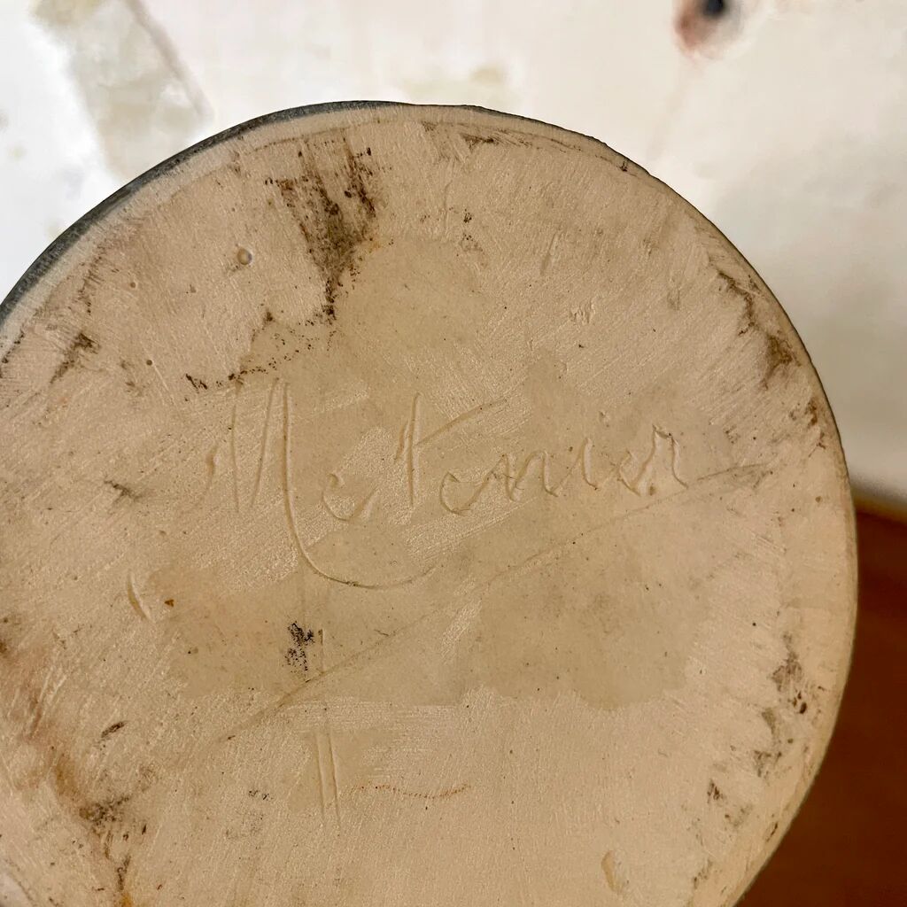 Pair of Gilbert Métenier ceramic amphora-shaped vases