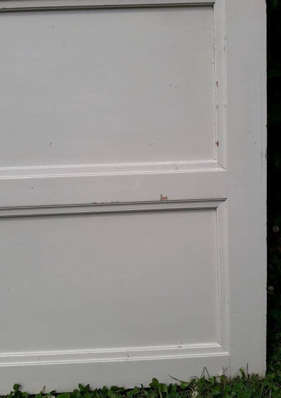 Porte vintage panneautée
