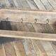 ETAGERE Vintage 5 Crochets BOIS Brut