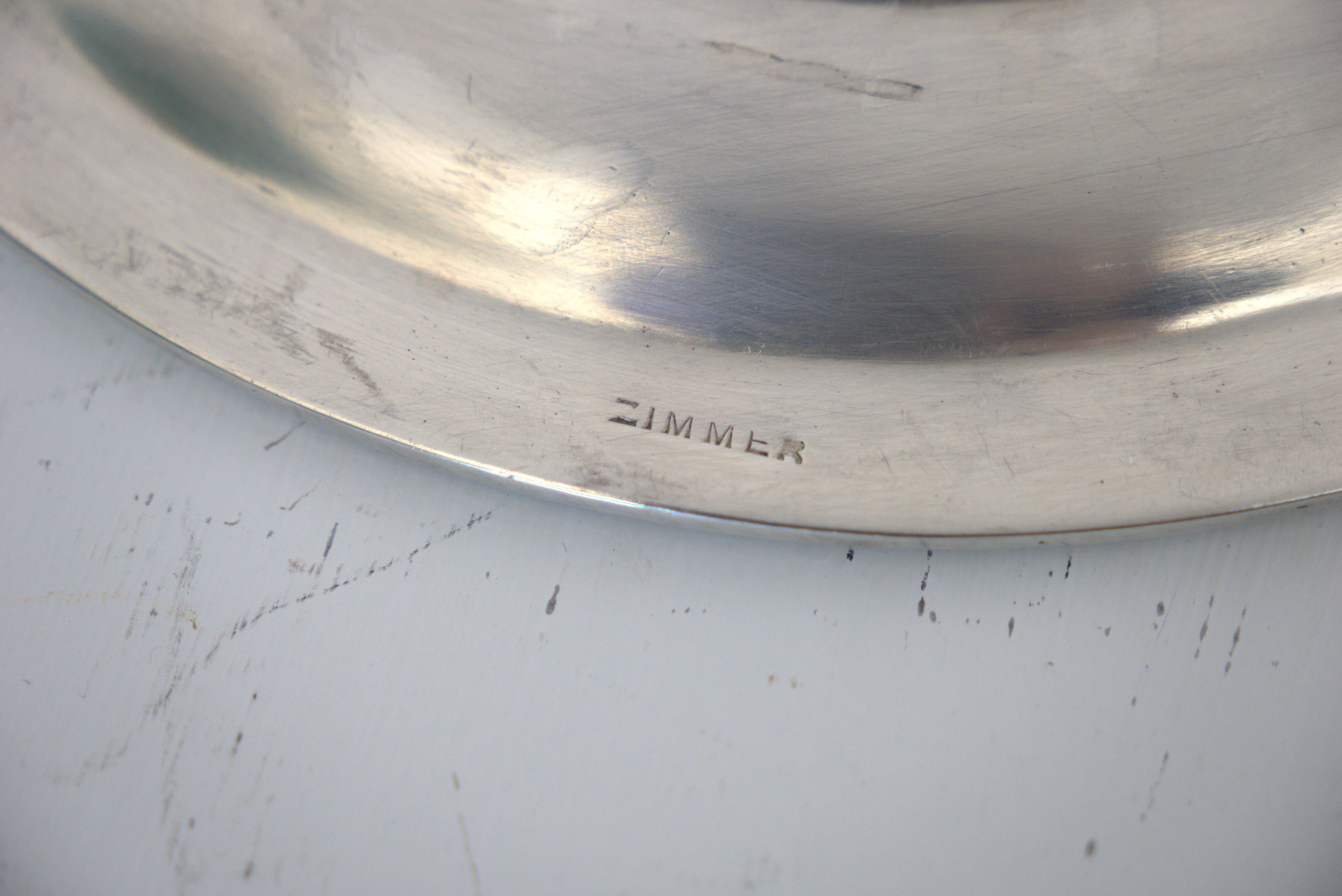 Set of silver-plated serving dishes