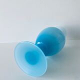 Blue opaline vase