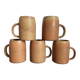 5 stoneware mugs
