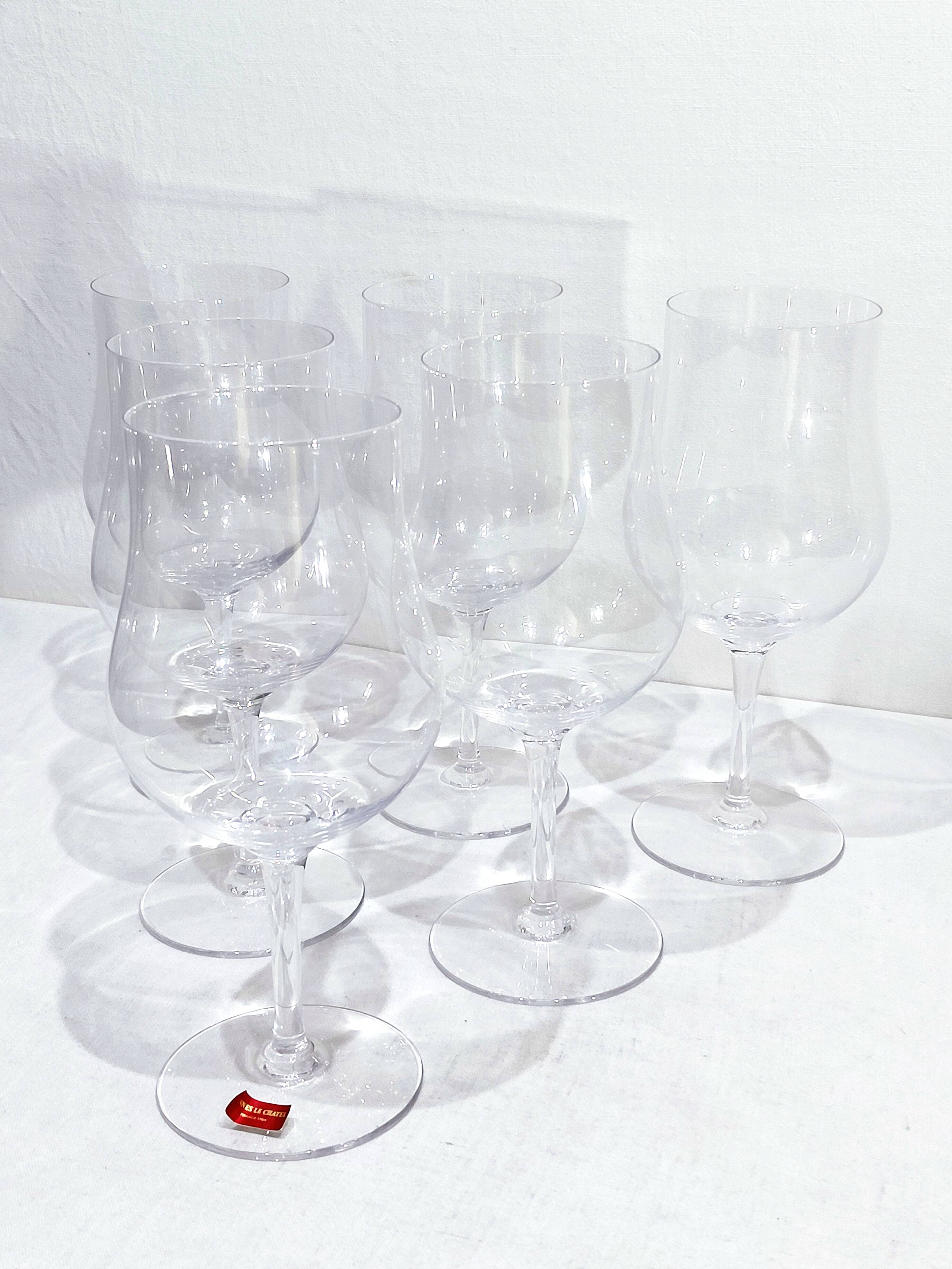 Vannes Le Châtel - 6 Crystal Glasses