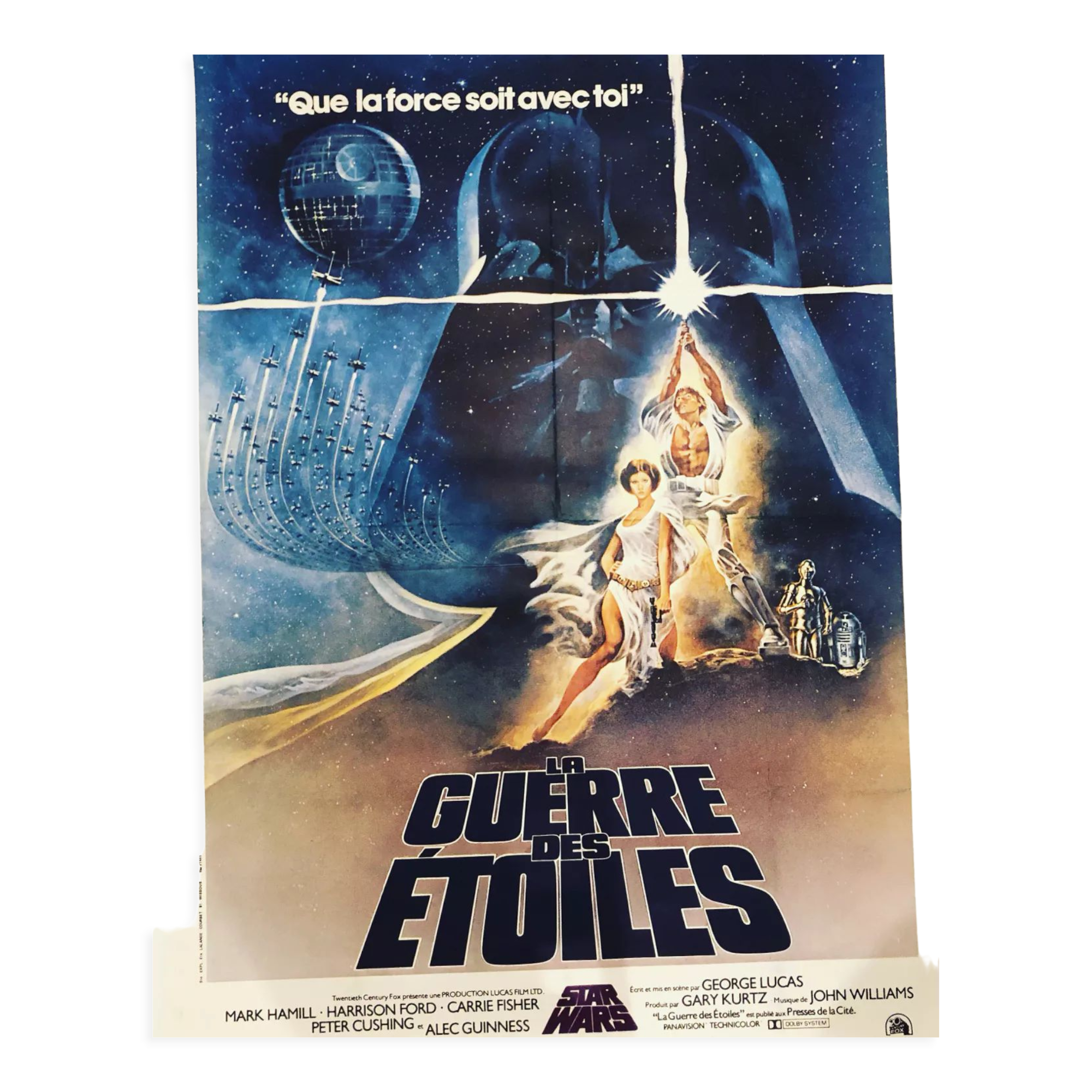 Original vintage cinema poster "Star Wars" 1977