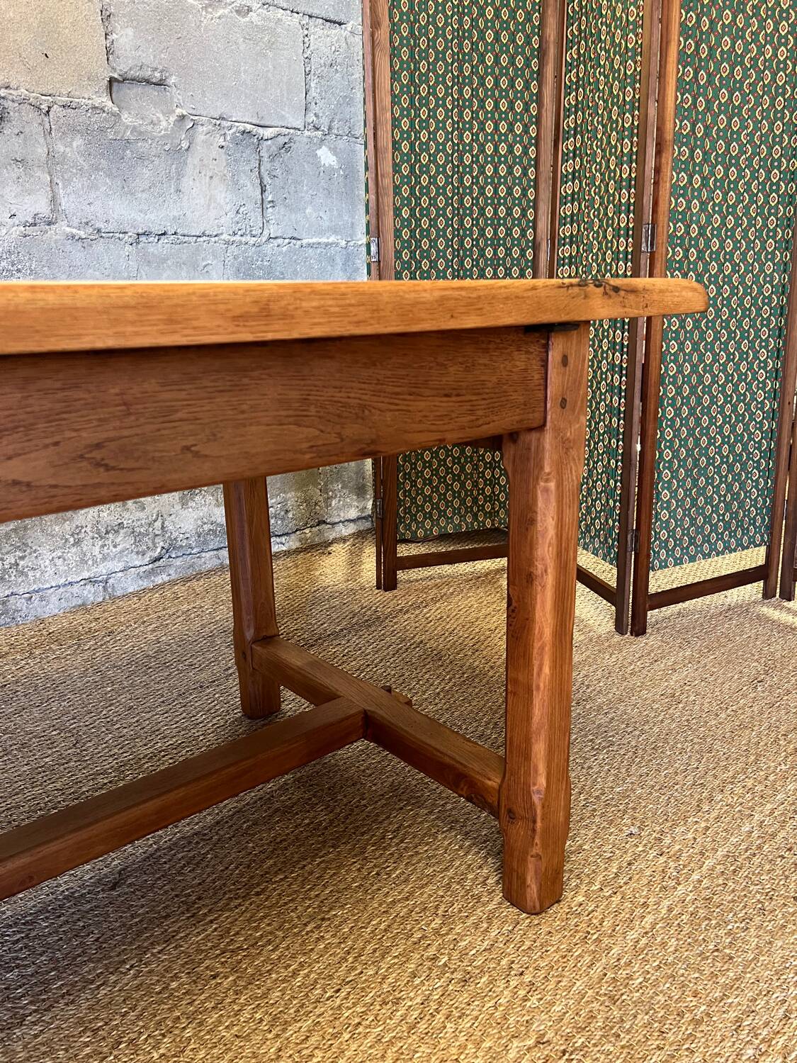 Solid oak farmhouse table