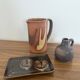 Set of 3 vintage brutalist ceramics
