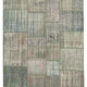 Handwoven Anatolian Contemporary 176 cm x 242 cm Grey Patchwork Carpet