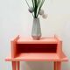 Antique bedside table with compass feet