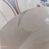 Set of 12 hollow plates 30s earthenware K&G Lunéville model Denise