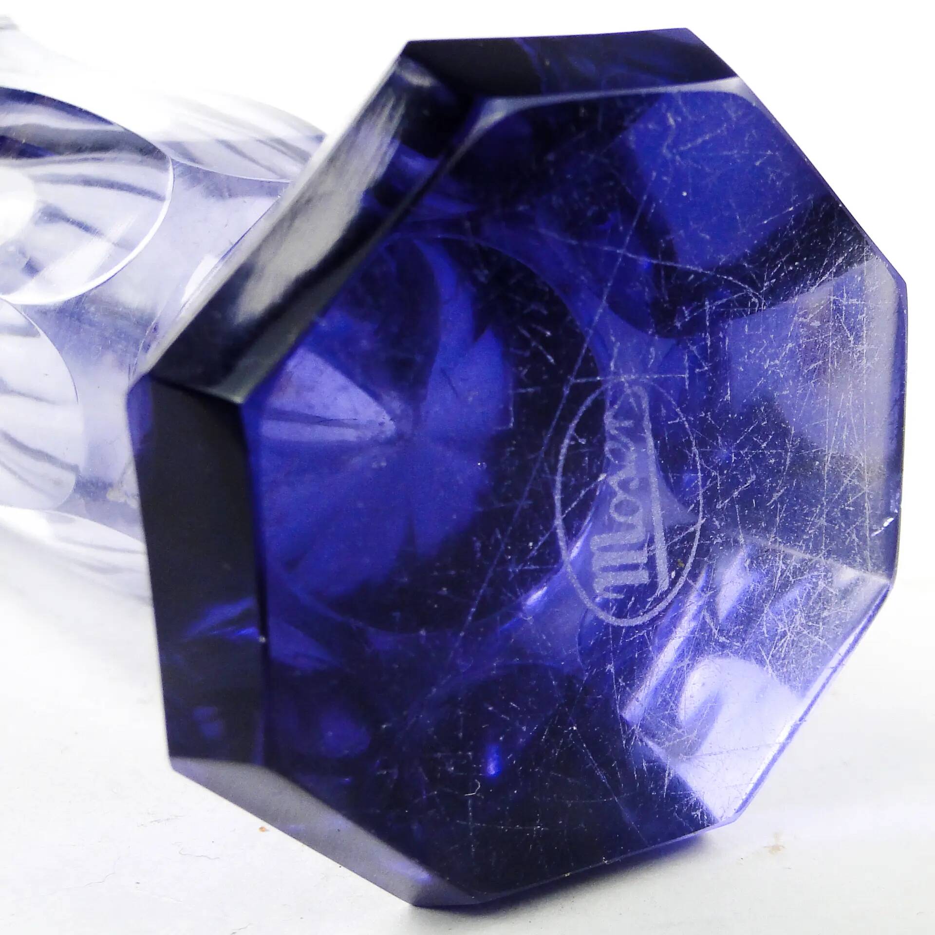 Art Deco vase, crystal, Moser, Czechoslovakia, 1930s