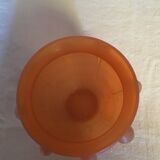 Orange glass vase