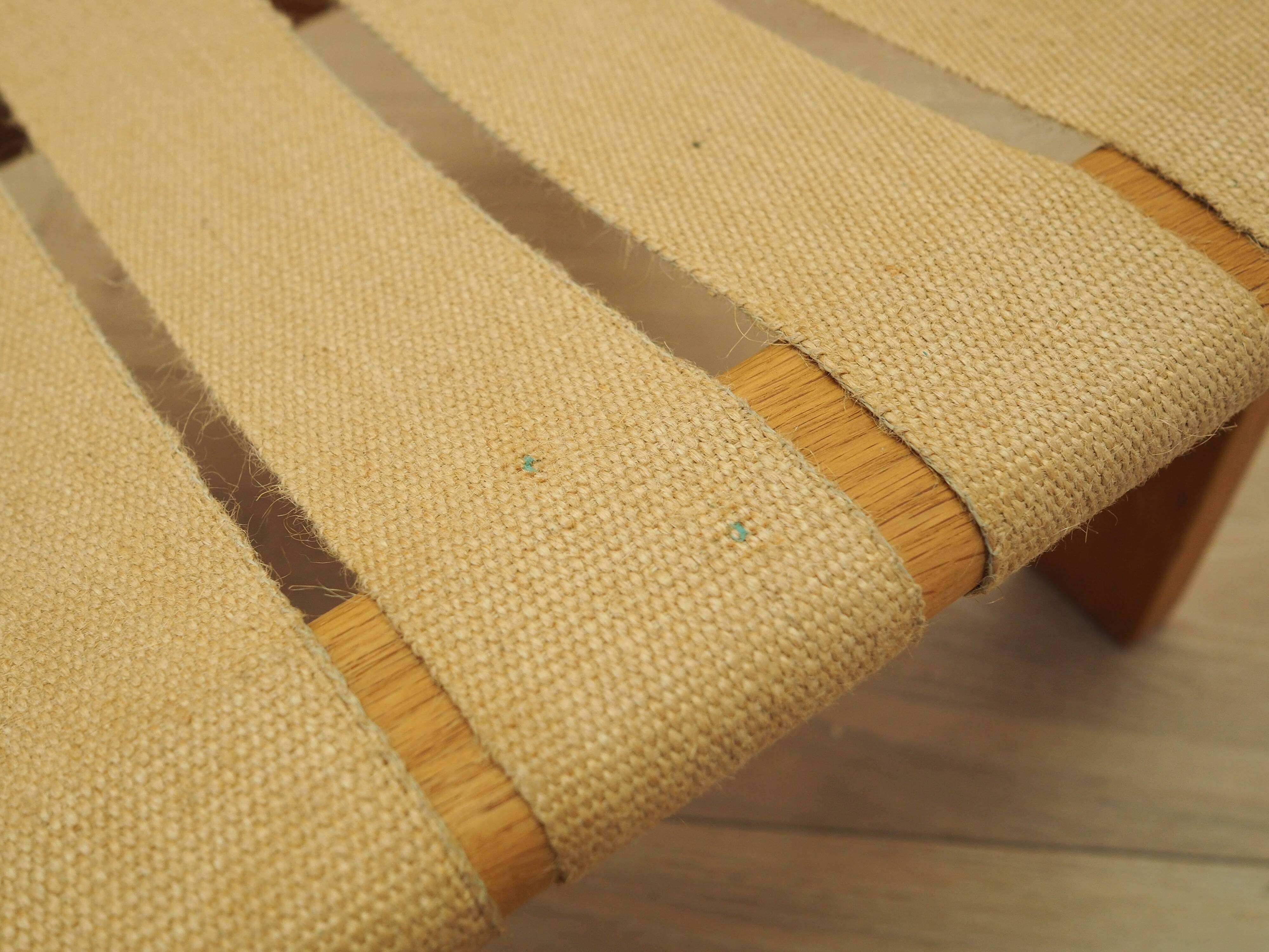 Oak footstool, Danish design, 1960s, made in Denmark